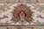 Green 9' 1" X 12' 1" Persian Tabriz Handmade Wool Rug - Q24106