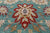 Green 9' 1" X 12' 1" Persian Tabriz Handmade Wool Rug - Q24106
