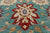 Green 8' 0" X 10' 2" Persian Tabriz Hand-Knotted Wool Rug - Q24107