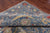 Blue 10' 1" X 14' 1" Persian Sickle Leaf Design Handmade Wool Rug - Q24109