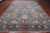 Blue 10' 1" X 14' 1" Persian Sickle Leaf Design Handmade Wool Rug - Q24109