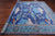 Blue 11' 1" X 11' 1" Square William Morris Hand Knotted Wool Rug - Q24115