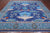 Blue 11' 1" X 11' 1" Square William Morris Hand Knotted Wool Rug - Q24115