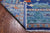 Blue 11' 1" X 11' 1" Square William Morris Hand Knotted Wool Rug - Q24115