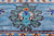 Blue 11' 1" X 11' 1" Square William Morris Hand Knotted Wool Rug - Q24115