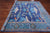 Blue 9' Square William Morris Handmade Wool Rug - Q24116