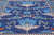 Blue 9' Square William Morris Handmade Wool Rug - Q24116