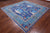 Blue 9' Square William Morris Handmade Wool Rug - Q24116