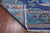 Blue 9' Square William Morris Handmade Wool Rug - Q24116