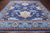 Blue 12' Square William Morris Hand Knotted Wool Rug - Q24118