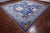 Blue 12' Square William Morris Hand Knotted Wool Rug - Q24118