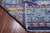 Blue 12' Square William Morris Hand Knotted Wool Rug - Q24118