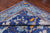 Blue 12' Square William Morris Hand Knotted Wool Rug - Q24118