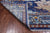 Blue 7' Square William Morris Handmade Wool Rug - Q24119