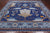 Blue 10' Square William Morris Hand Knotted Wool Rug - Q24120