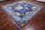 Blue 10' Square William Morris Hand Knotted Wool Rug - Q24120
