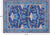 Blue 6' 2" X 8' 11" William Morris Handmade Wool Rug - Q23694