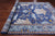 Blue 9' 3" X 18' 1" William Morris Handmade Wool Rug - Q24122