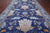 Blue 9' 3" X 18' 1" William Morris Handmade Wool Rug - Q24122