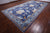 Blue 9' 3" X 18' 1" William Morris Handmade Wool Rug - Q24122