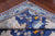 Blue 9' 3" X 18' 1" William Morris Handmade Wool Rug - Q24122