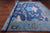 Blue 12' 3" X 15' 2" William Morris Hand Knotted Wool Rug - Q24123