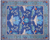 Blue 12' 3" X 15' 2" William Morris Hand Knotted Wool Rug - Q24123