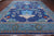 Blue 12' 3" X 15' 2" William Morris Hand Knotted Wool Rug - Q24123