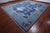 Blue 12' 3" X 15' 2" William Morris Hand Knotted Wool Rug - Q24123