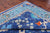 Blue 12' 3" X 15' 2" William Morris Hand Knotted Wool Rug - Q24123