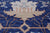 Blue 12' 2" X 15' 2" William Morris Hand Knotted Wool Rug - Q24124