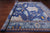 Blue 12' 2" X 15' 2" William Morris Hand Knotted Wool Rug - Q24124