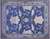 Blue 12' 2" X 15' 2" William Morris Hand Knotted Wool Rug - Q24124