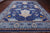 Blue 12' 2" X 15' 2" William Morris Hand Knotted Wool Rug - Q24124
