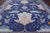 Blue 12' 2" X 15' 2" William Morris Hand Knotted Wool Rug - Q24124