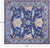 Blue 11' 3" X 11' 3" Square William Morris Handmade Wool Rug - Q24125