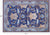 Blue 6' 2" X 9' 1" William Morris Hand Knotted Wool Rug - Q24126