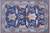 Blue 6' 2" X 9' 1" William Morris Hand Knotted Wool Rug - Q24126