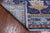 Blue 6' 2" X 9' 1" William Morris Hand Knotted Wool Rug - Q24126
