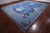 Blue 13' 2" X 17' 3" William Morris Handmade Wool Rug - Q24127