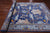 Blue 8' 2" X 14' 2" Hand Knotted William Morris Wool Rug - Q24128
