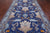 Blue 8' 2" X 14' 2" Hand Knotted William Morris Wool Rug - Q24128