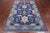 Blue 5' 2" X 8' 5" William Morris Hand Knotted Wool Rug - Q24129