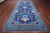 Blue 7' 1" X 14' 7" William Morris Hand Knotted Wool Rug - Q24130