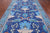 Blue 7' 1" X 14' 7" William Morris Hand Knotted Wool Rug - Q24130