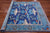 Blue 6' Square William Morris Hand Knotted Wool Rug - Q24131