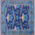 Blue 6' Square William Morris Hand Knotted Wool Rug - Q24131