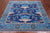 Blue 6' Square William Morris Hand Knotted Wool Rug - Q24131
