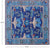 Blue 6' Square William Morris Hand Knotted Wool Rug - Q24131