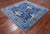 Blue 6' Square William Morris Hand Knotted Wool Rug - Q24131
